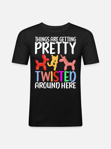 Balloon Animal Balloon Twisting - Men's Slim Fit T-Shirt - black