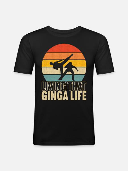 Capoeira Capoeirista - Men's Slim Fit T-Shirt - black