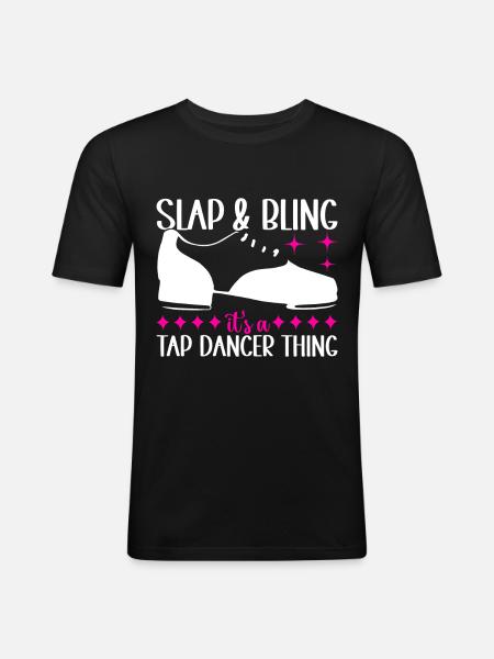 Tap Dance Tap Dancer - Men's Slim Fit T-Shirt - black