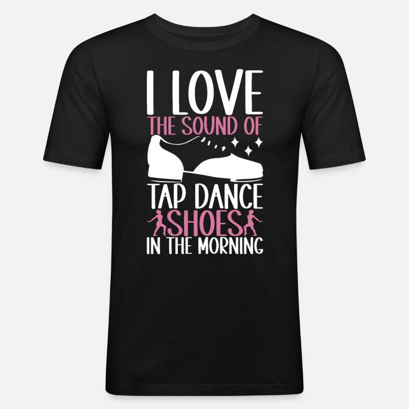 Stepptanz Stepptänzer - Männer Slim Fit T-Shirt - Schwarz