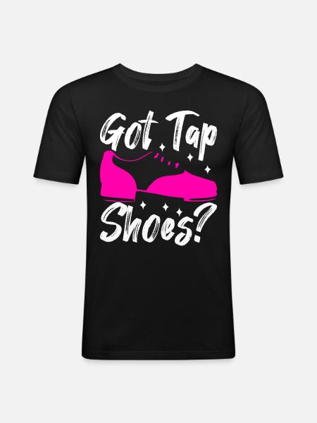 Stepptanz Stepptänzer - Männer Slim Fit T-Shirt - Schwarz