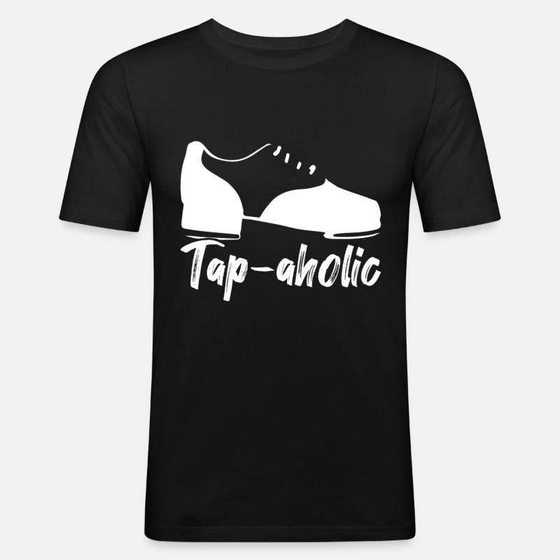 Stepptanz Stepptänzer - Männer Slim Fit T-Shirt - Schwarz