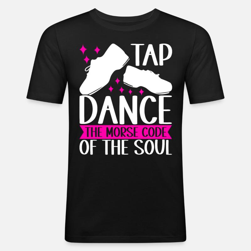 Stepptanz Stepptänzer - Männer Slim Fit T-Shirt - Schwarz