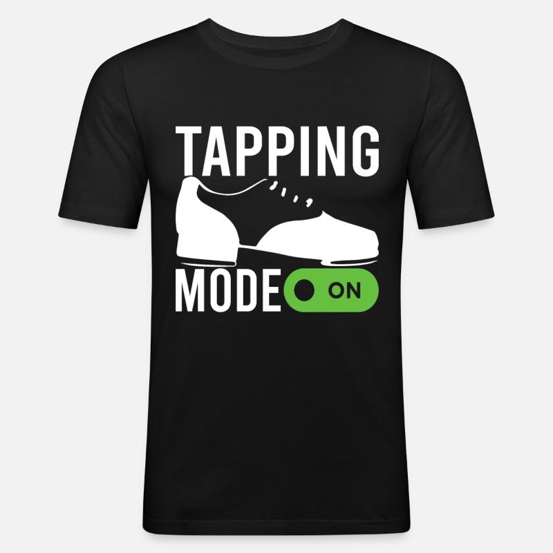 Stepptanz Stepptänzer - Männer Slim Fit T-Shirt - Schwarz
