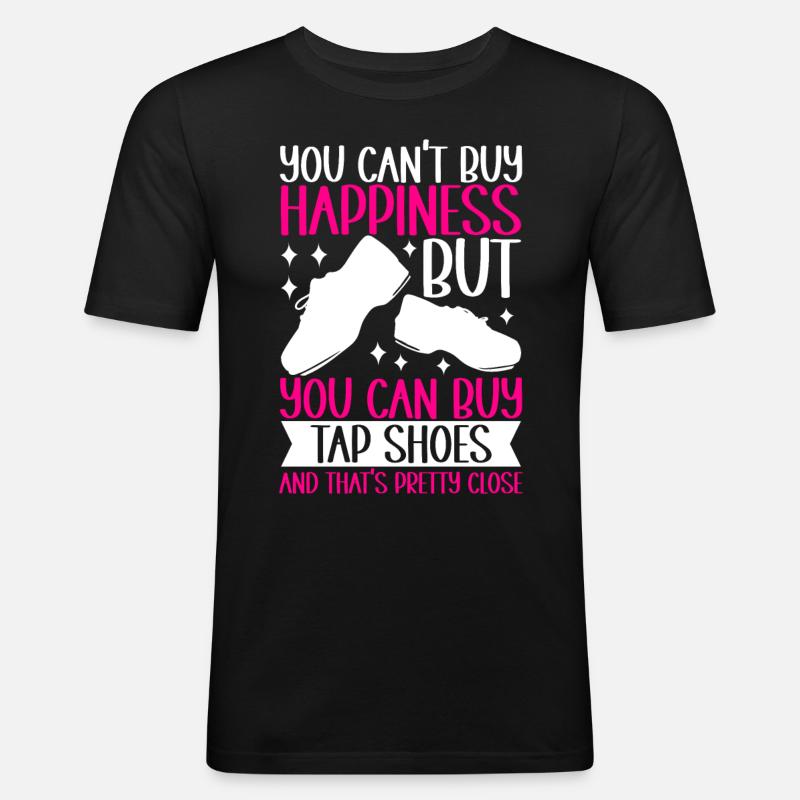 Stepptanz Stepptänzer - Männer Slim Fit T-Shirt - Schwarz