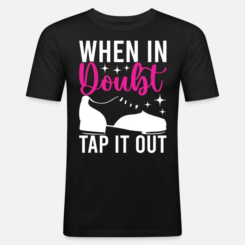 Stepptanz Stepptänzer - Männer Slim Fit T-Shirt - Schwarz