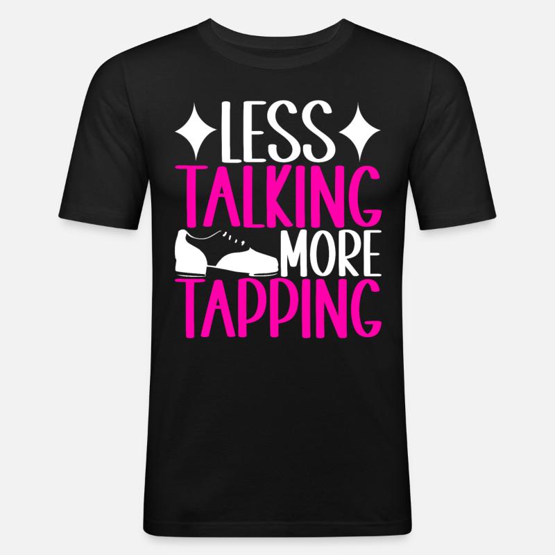 Stepptanz Stepptänzer - Männer Slim Fit T-Shirt - Schwarz