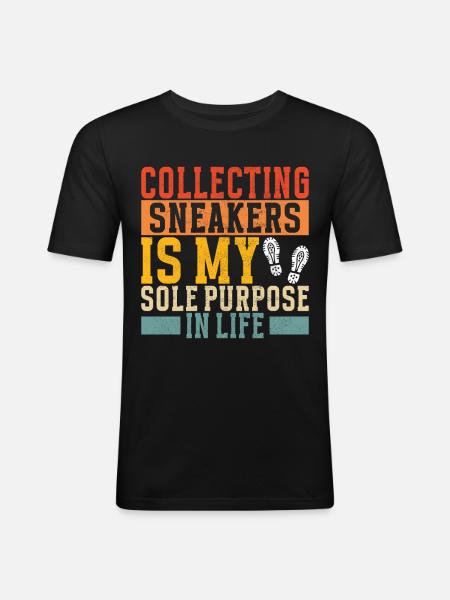 Sneakerhead Sneaker Collector - Men's Slim Fit T-Shirt - black