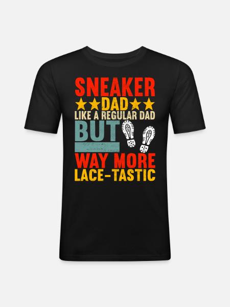 Sneakerhead Collectionneur de baskets - T-shirt près du corps Homme - noir