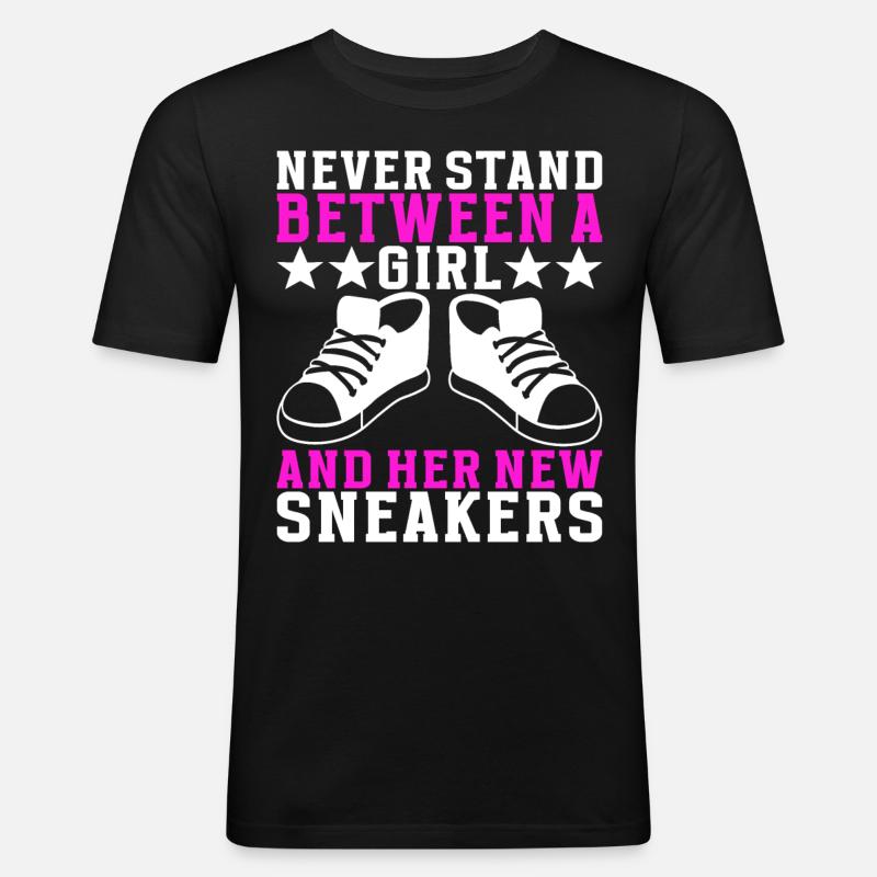 Sneakerhead Collectionneur de baskets - T-shirt près du corps Homme - noir