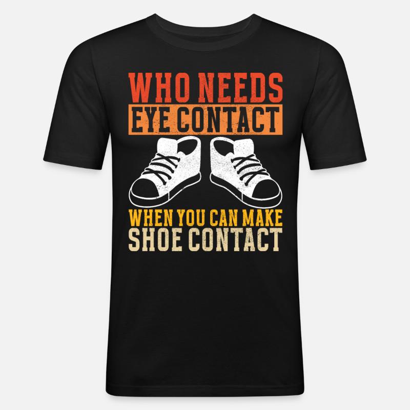 Sneakerhead Collectionneur de baskets - T-shirt près du corps Homme - noir