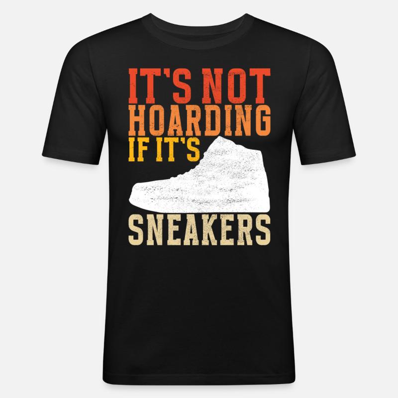 Sneakerhead Sneaker Collector - Männer Slim Fit T-Shirt - Schwarz