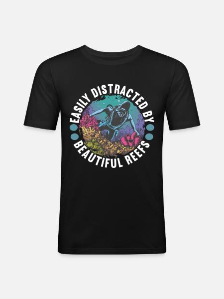 Marine Biology Marine Biologist - Men's Slim Fit T-Shirt - black