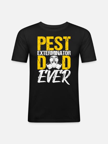 Pest Control Exterminator - Men's Slim Fit T-Shirt - black