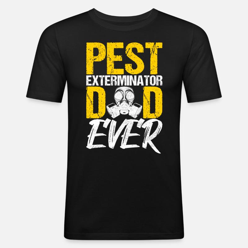 Pest Control Exterminator - Men's Slim Fit T-Shirt - black
