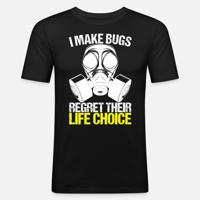 Pest Control Exterminator - Men's Slim Fit T-Shirt - black
