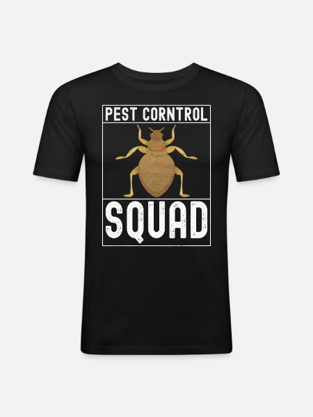 Pest Control Exterminator - Men's Slim Fit T-Shirt - black
