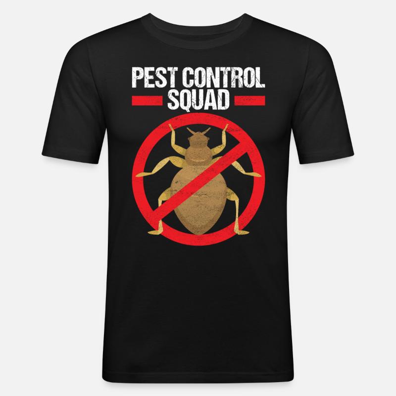 Pest Control Exterminator - Men's Slim Fit T-Shirt - black