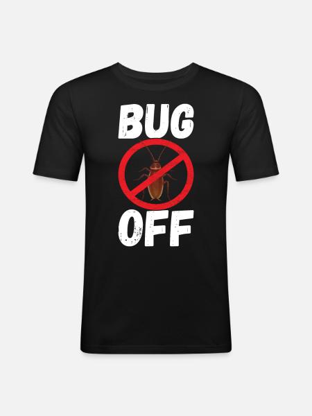 Pest Control Exterminator - Men's Slim Fit T-Shirt - black