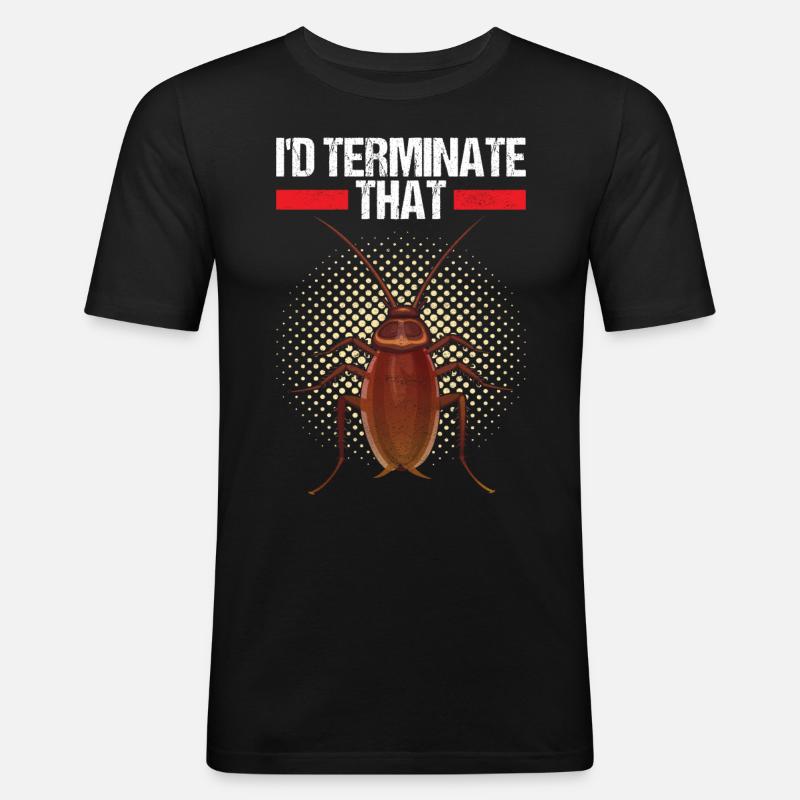 Pest Control Exterminator - Men's Slim Fit T-Shirt - black