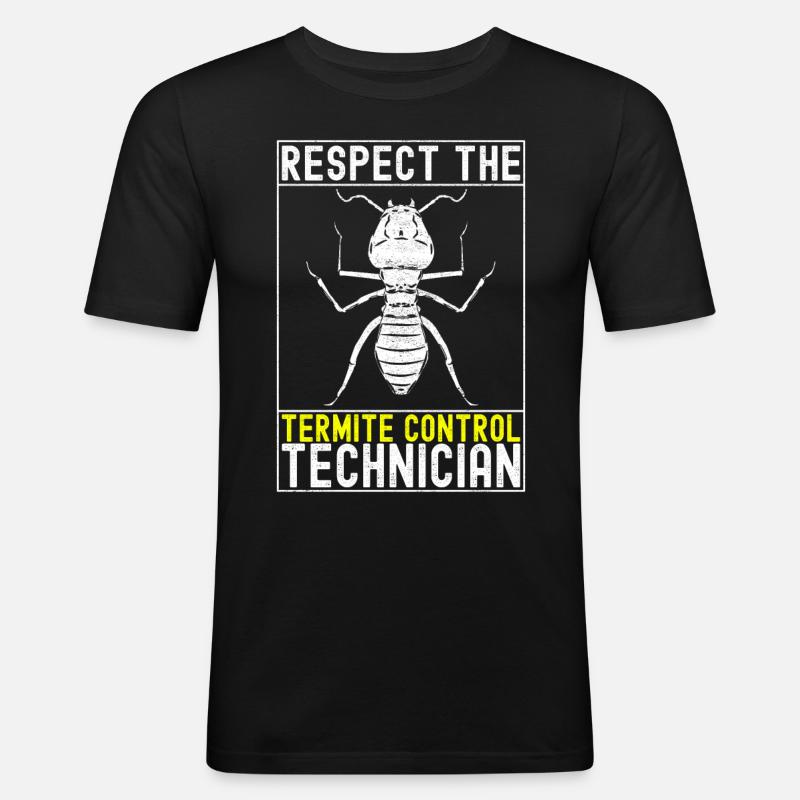 Pest Control Exterminator - Men's Slim Fit T-Shirt - black