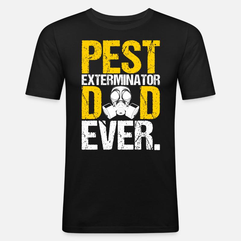 Pest Control Exterminator - Men's Slim Fit T-Shirt - black