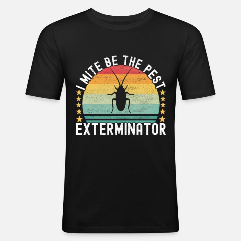 Pest Control Exterminator - Men's Slim Fit T-Shirt - black