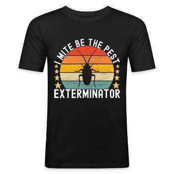 Schädlingsbekämpfung Kammerjäger - Männer Slim Fit T-Shirt - Schwarz - Vorne - Nik (191cm)