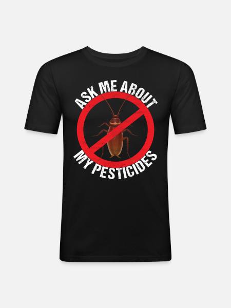 Pest Control Exterminators - Men's Slim Fit T-Shirt - black