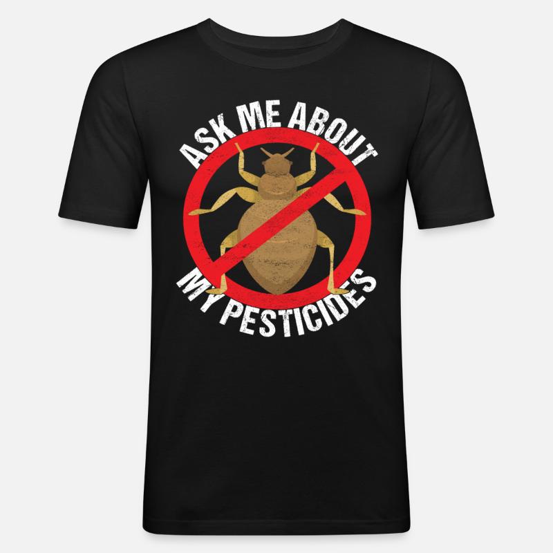 Pest Control Exterminator - Men's Slim Fit T-Shirt - black