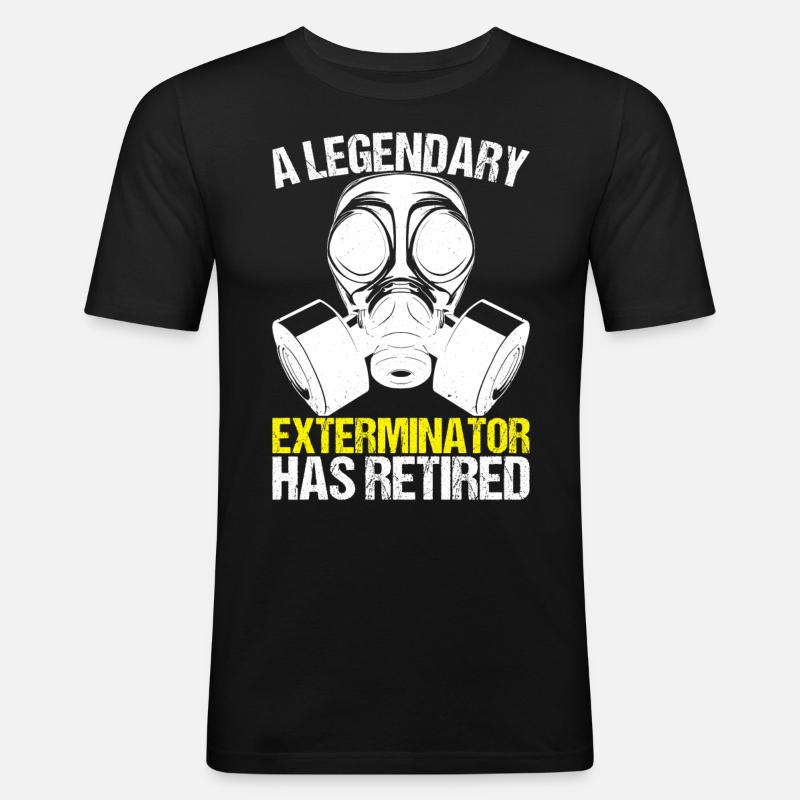 Pest Control Exterminator - Men's Slim Fit T-Shirt - black