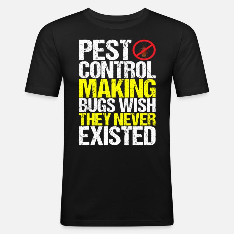 Pest Control Exterminators - Men's Slim Fit T-Shirt - black