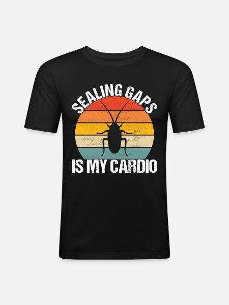 Pest Control Exterminators - Men's Slim Fit T-Shirt - black