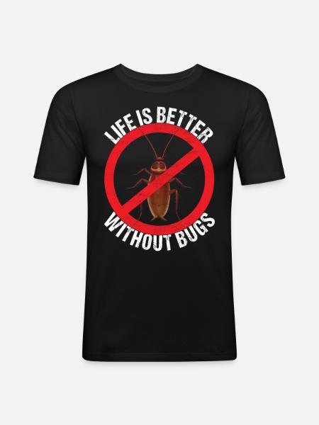 Pest Control Exterminators - Men's Slim Fit T-Shirt - black
