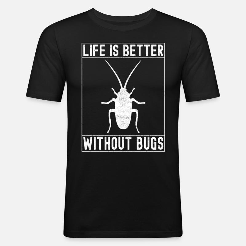 Schädlingsbekämpfung Kammerjäger - Männer Slim Fit T-Shirt - Schwarz