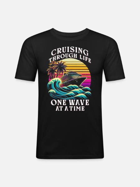 Cruise Crusader Crusader - Men's Slim Fit T-Shirt - black