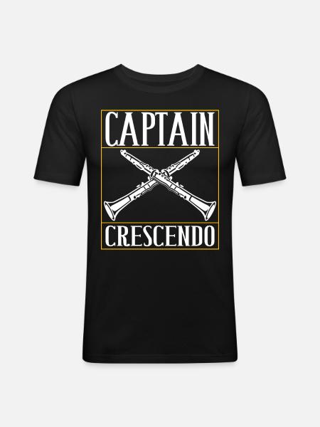 Clarinet Wind Instrument Clarinet player - Men's Slim Fit T-Shirt - black