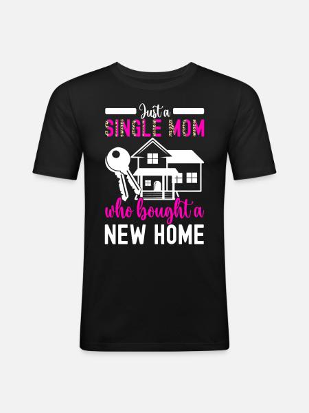 Homeowners Housewarming Party - Men's Slim Fit T-Shirt - black