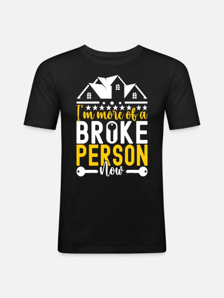 Homeowners Housewarming Party - Men's Slim Fit T-Shirt - black