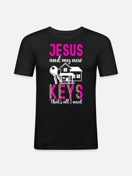 Homeowners Housewarming Party - Men's Slim Fit T-Shirt - black