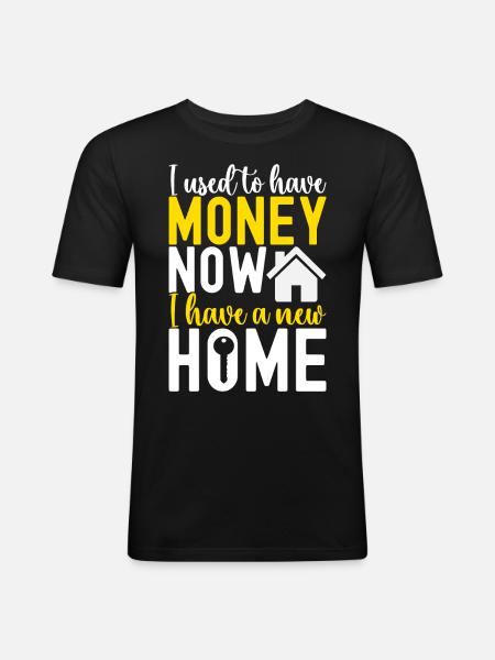 Homeowners Housewarming Party - Men's Slim Fit T-Shirt - black