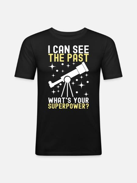 Atronome Astronomy - Men's Slim Fit T-Shirt - black