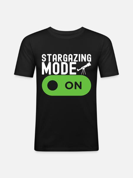 Atronome Astronomy - Men's Slim Fit T-Shirt - black