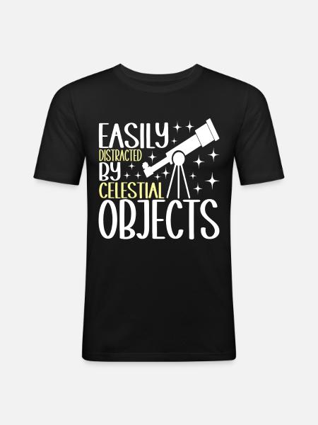 Astronomer Astronomy - Men's Slim Fit T-Shirt - black
