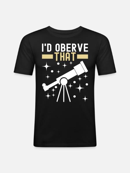 Astronomer Astronomy - Men's Slim Fit T-Shirt - black