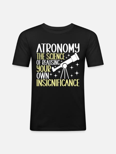 Astronomer Astronomy - Men's Slim Fit T-Shirt - black
