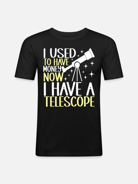 Astronomer Astronomy - Men's Slim Fit T-Shirt - black