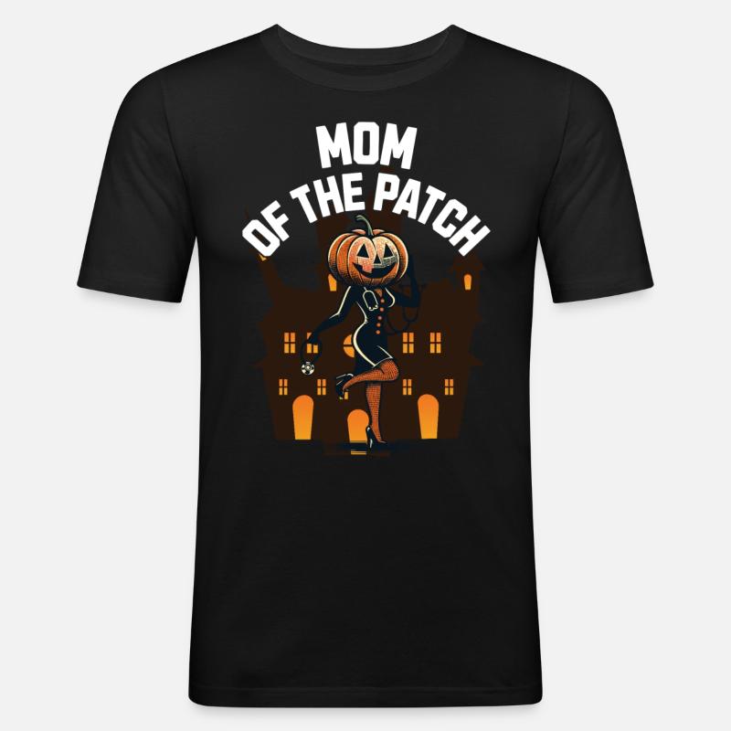 Mutter des Kürbisfelds Lustiger Spruch - Männer Slim Fit T-Shirt - Schwarz