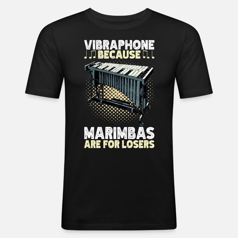 Vibraphon, vibraphonist - Men's Slim Fit T-Shirt - black