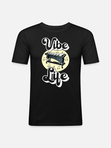 Vibraphon, vibraphonist - Men's Slim Fit T-Shirt - black
